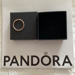 Pandora rose gold ring size 7